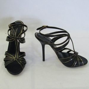 Elegant Black Strappy Heels